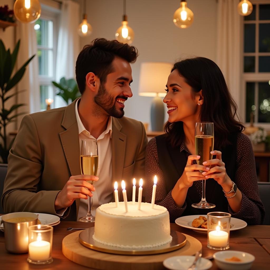 Couple Celebrating Anniversary