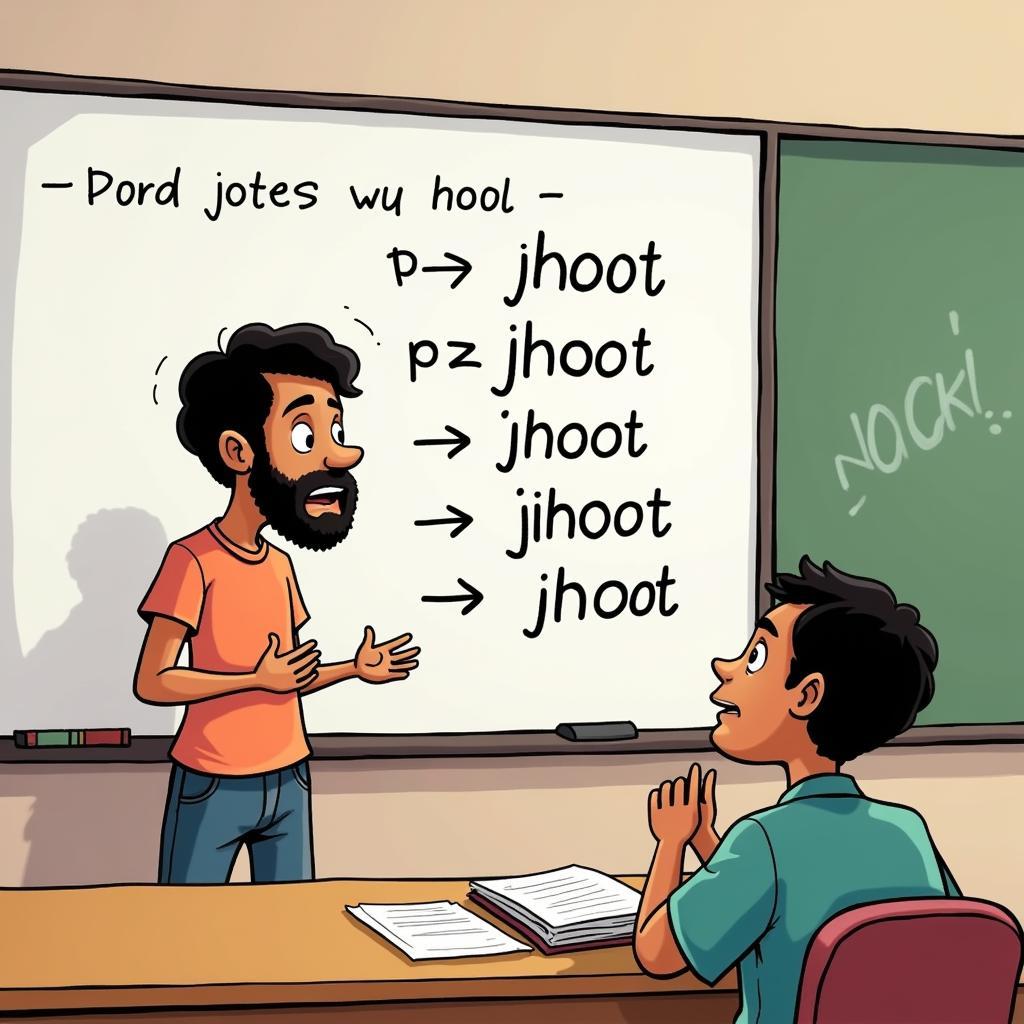 Answering the Question: What is Jhoot in English?