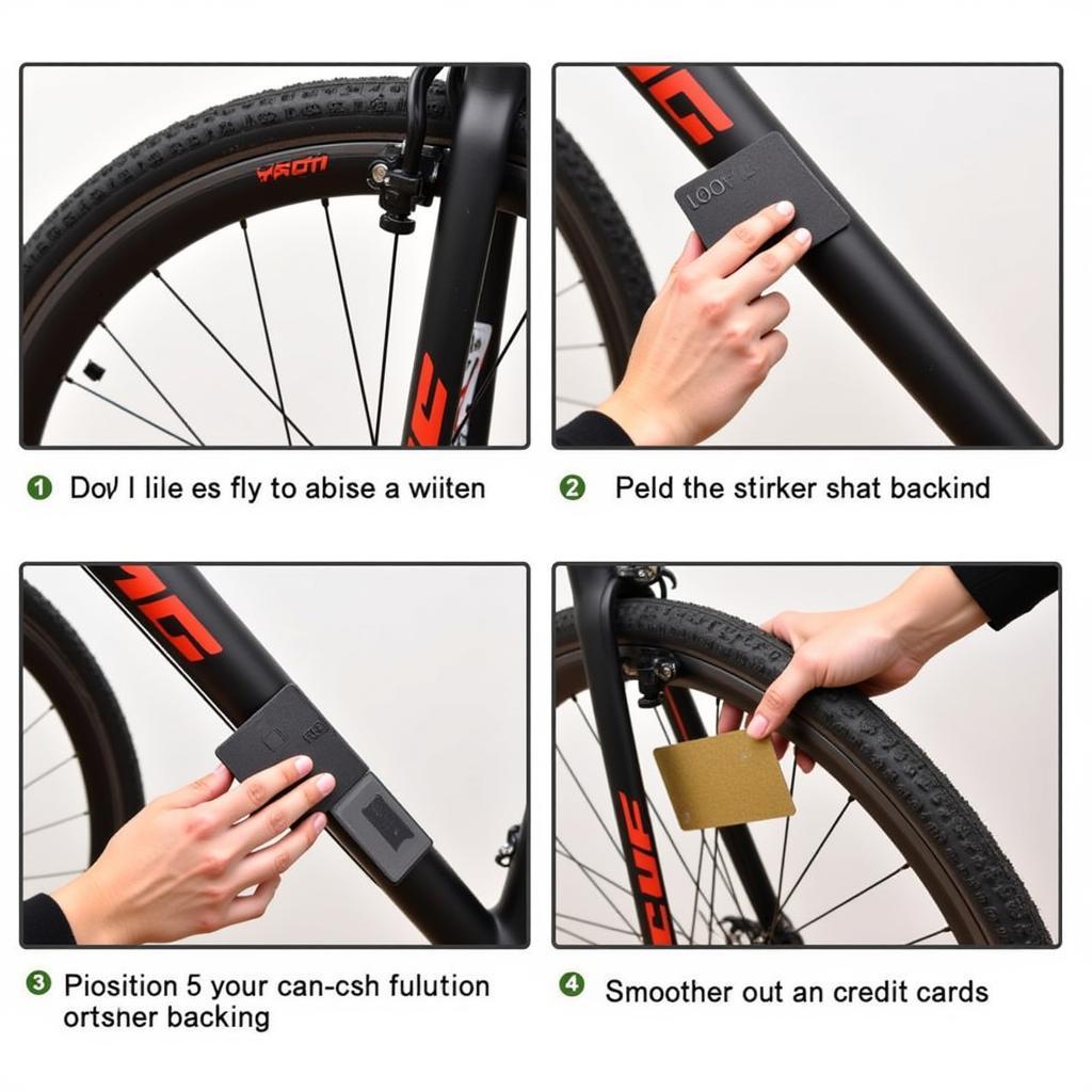 Applying Bike Stickers Correctly to a Bike Frame