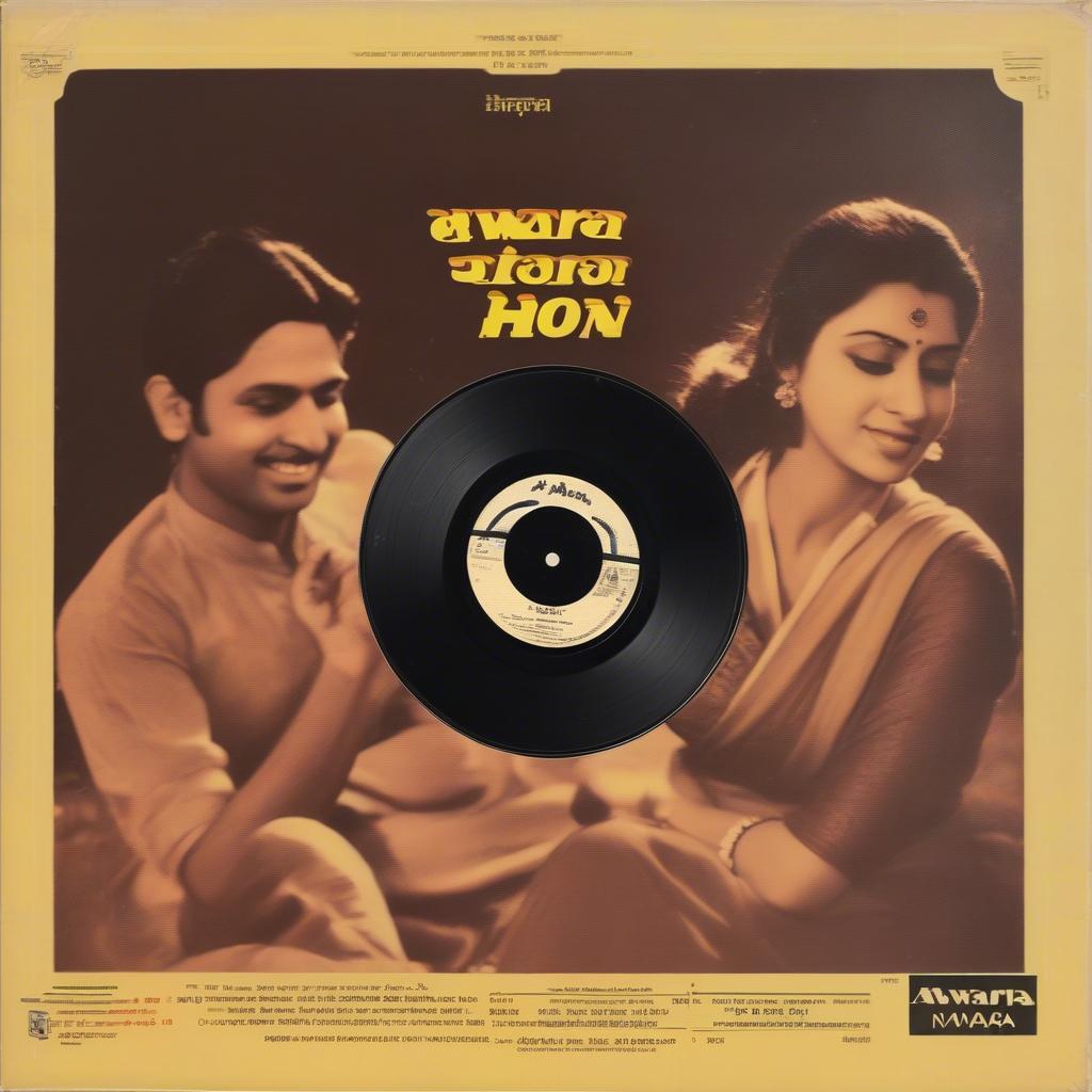 A vintage vinyl record of the soundtrack from Awara.