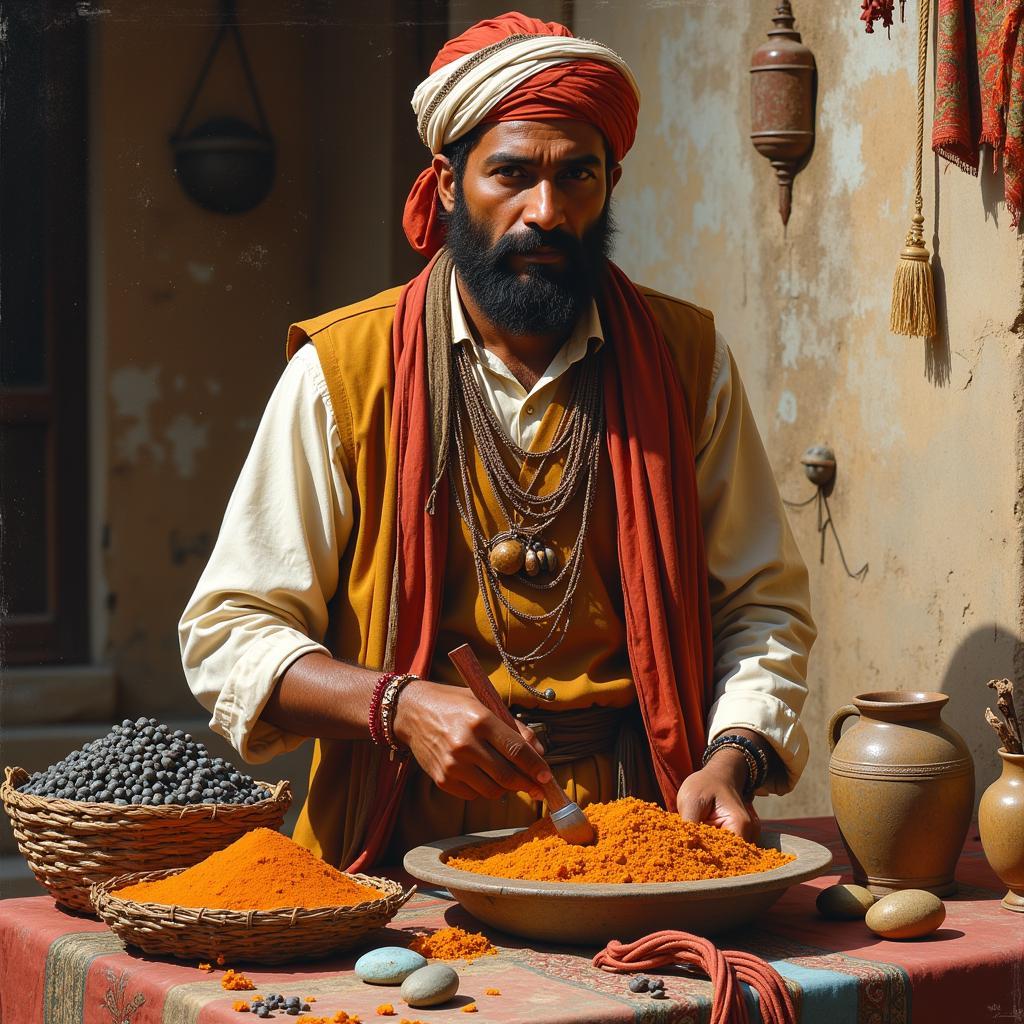 Traditional Indian Merchant