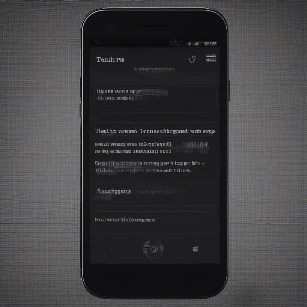 Smartphone screen showing a blocked message