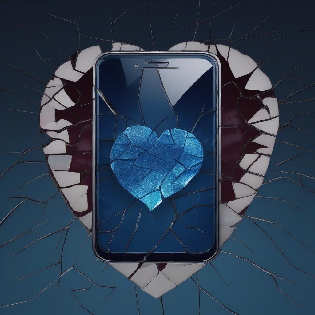 Broken Heart Phone Wallpaper