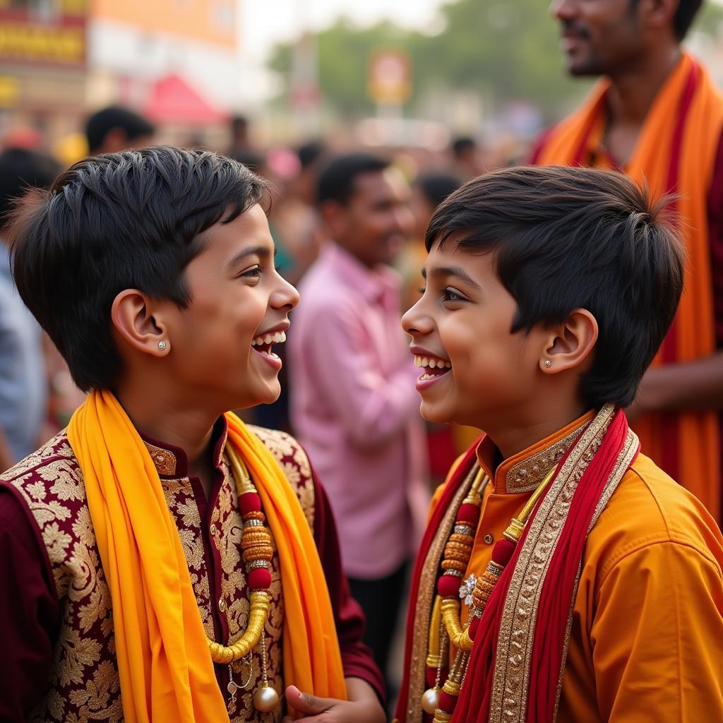 Brothers Celebrating Together