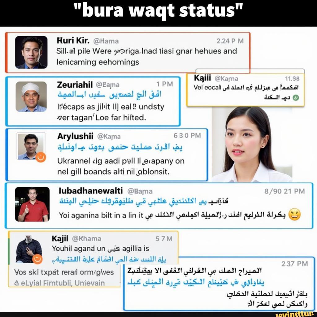 Bura Waqt Status on Social Media