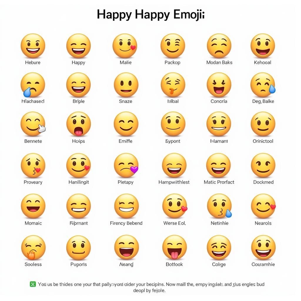 Selecting the perfect happy DP emoji from a vast collection.