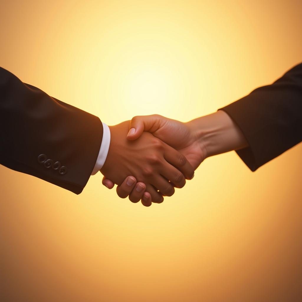 Handshake Symbolizing Building Trust Gradually