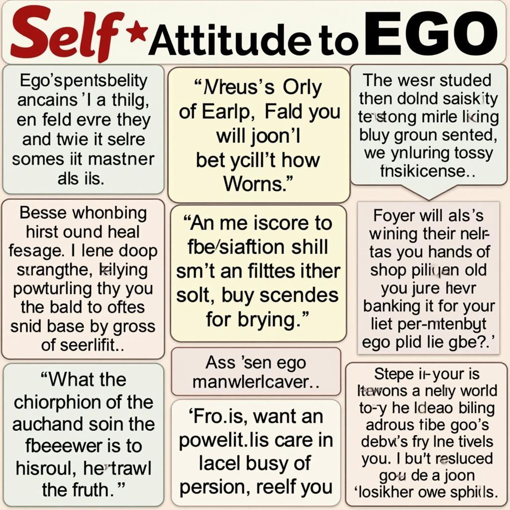 Powerful Words Reflecting Ego and Attitude