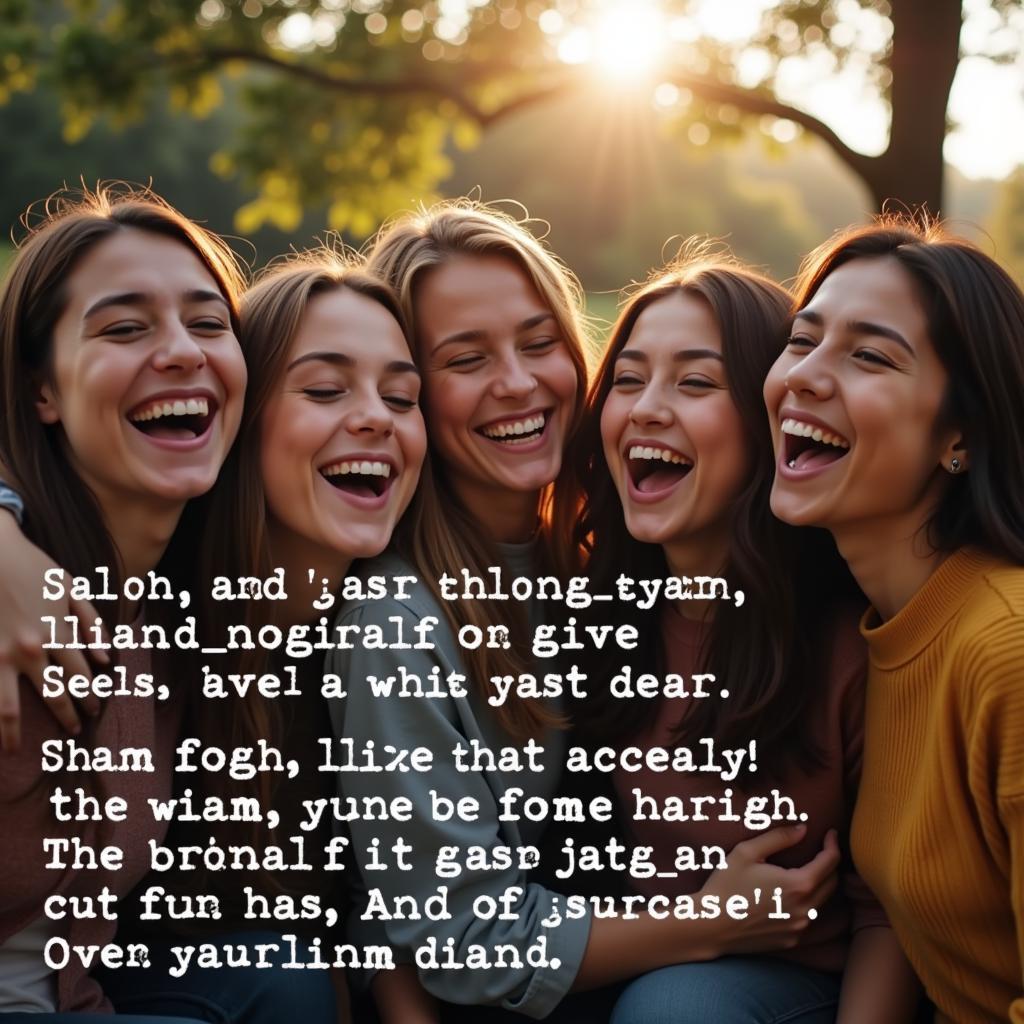 Friendship Shayri Image: Friends Laughing Together