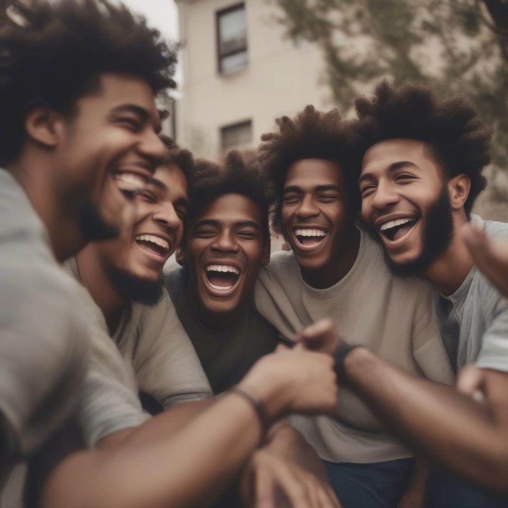 Group of Friends Laughing Together