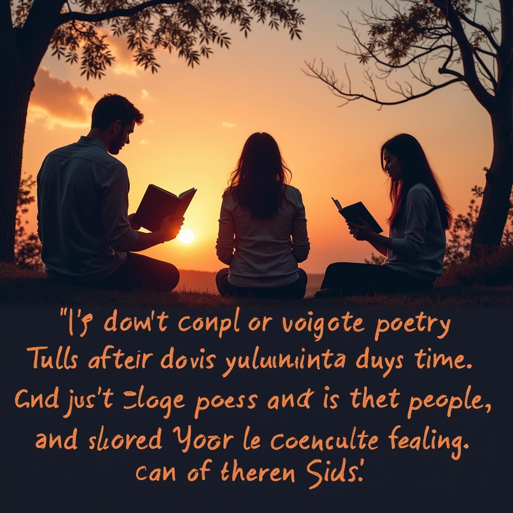 Healing and connection through poetry