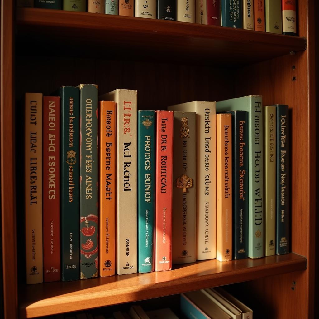 Hindi Poetry Books on a Shelf