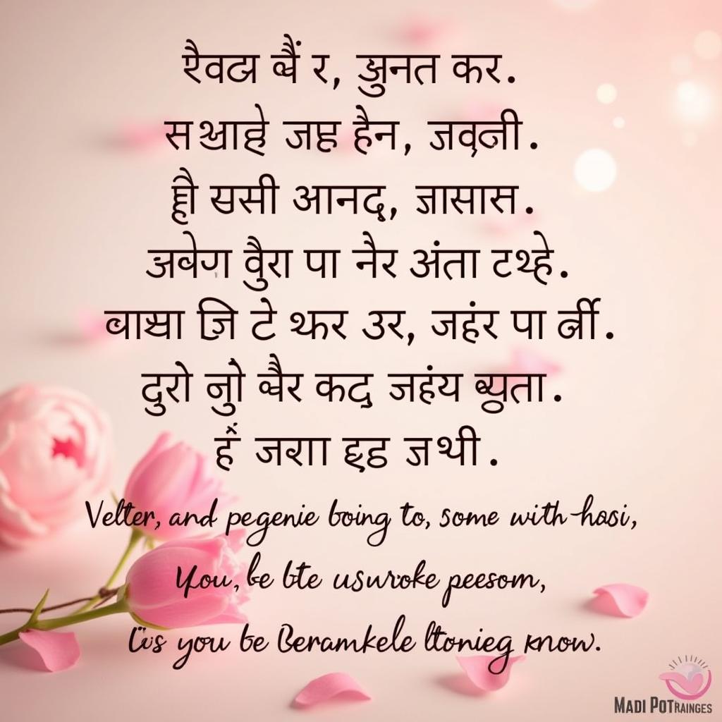 A collection of Hindi romantic phrases