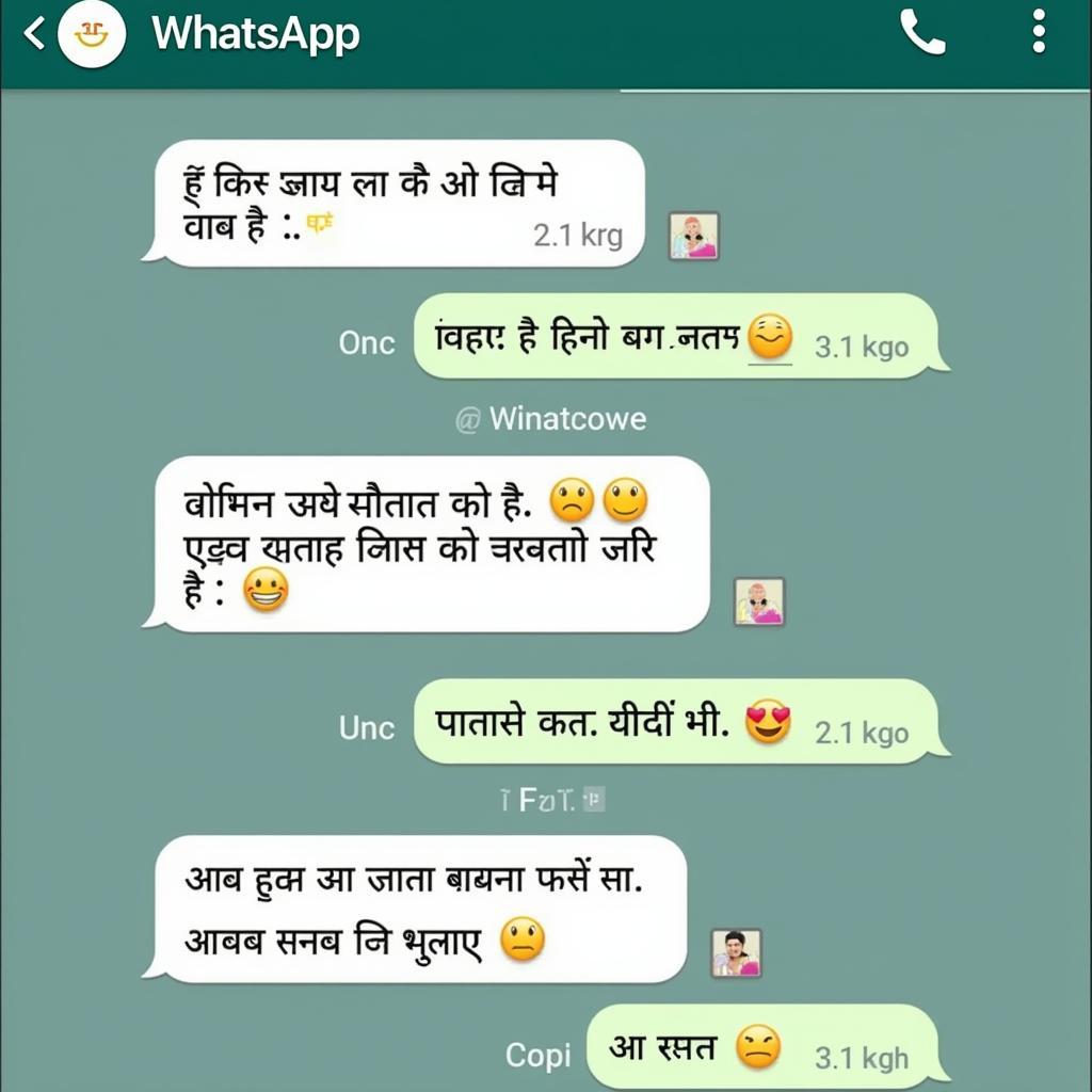 Hindi Smile Captions for WhatsApp