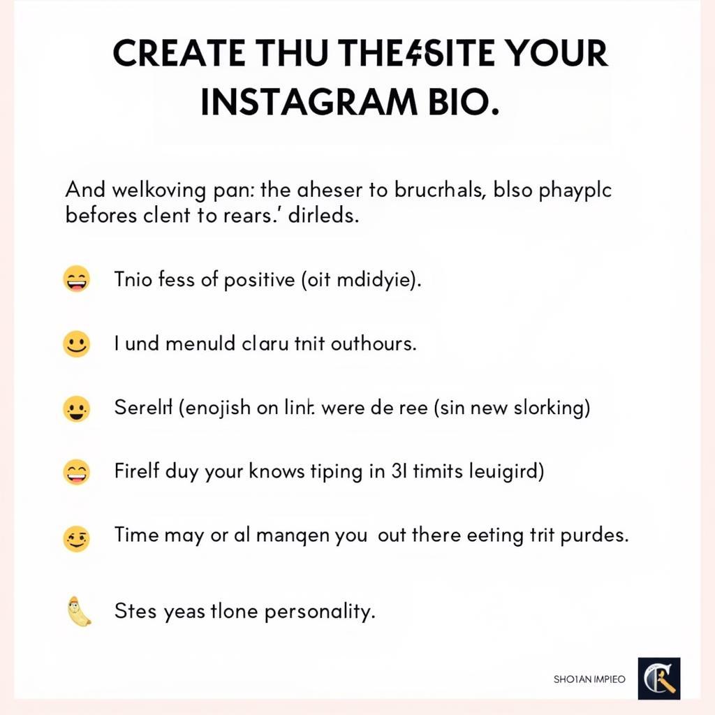 Tips for Creating an Instagram Bio Smile