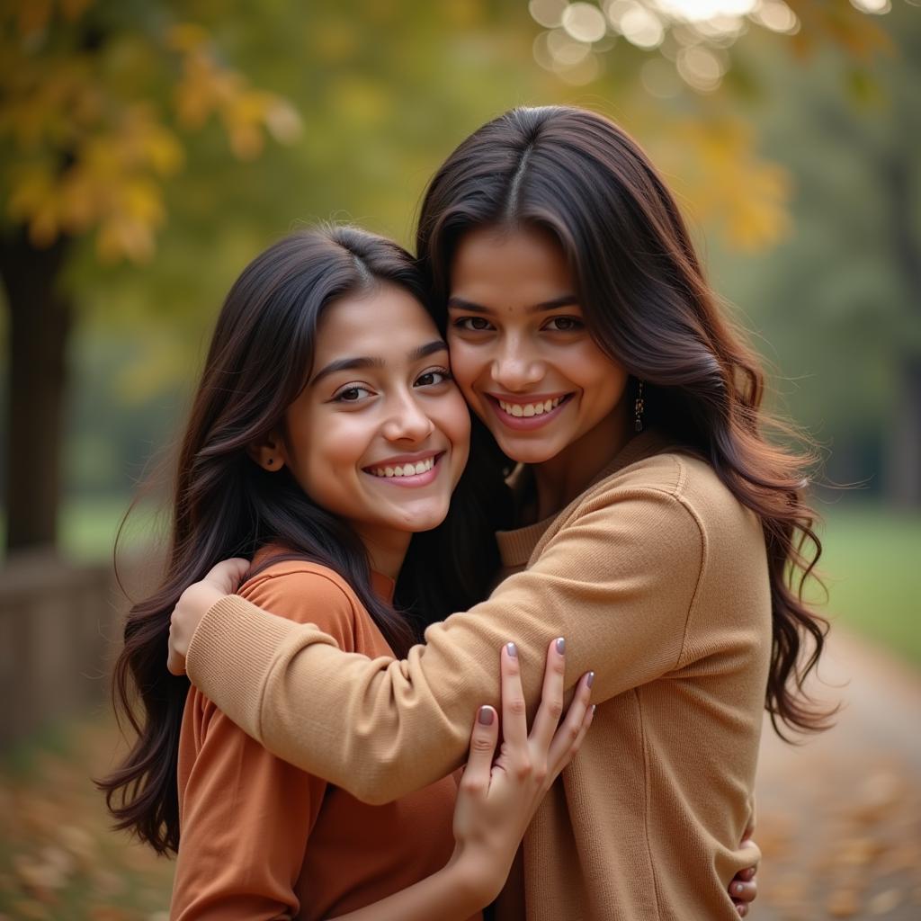 Couple embracing, representing the warmth and affection of love