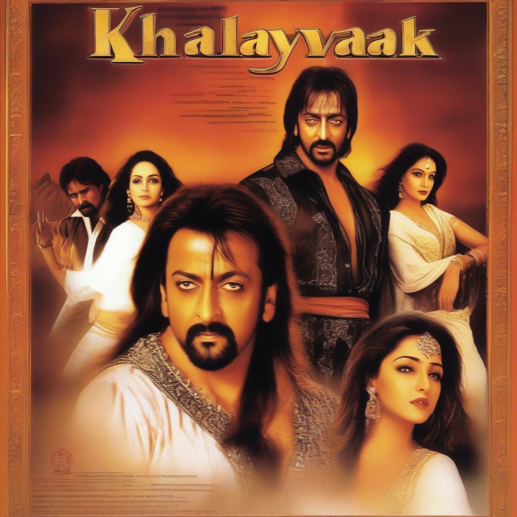 Khalnayak movie poster featuring Sanjay Dutt