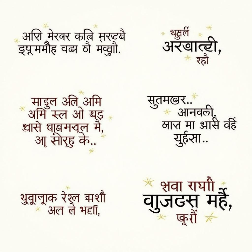 Hindi Calligraphy of Khoobsurat Quotes