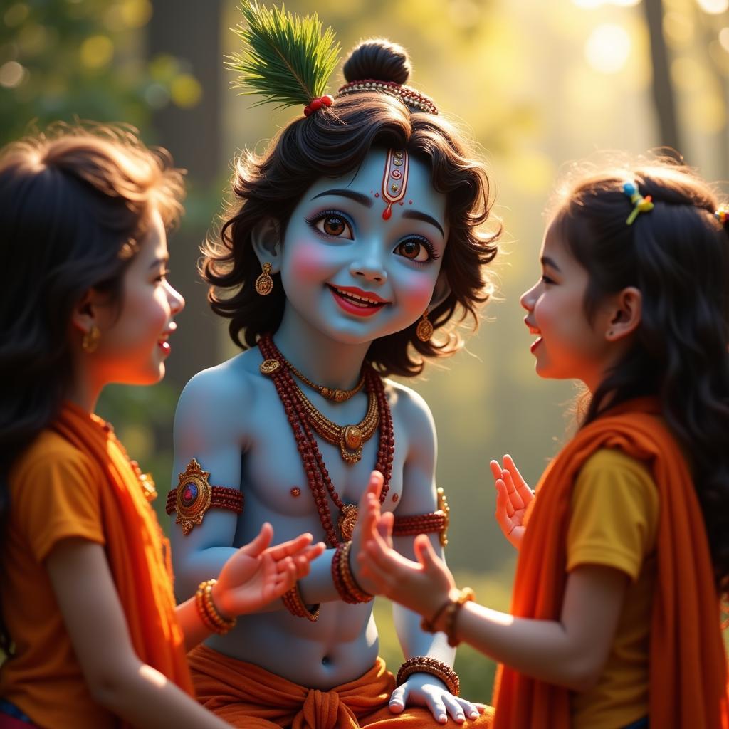 Krishna's Smile: Divine Love and Compassion