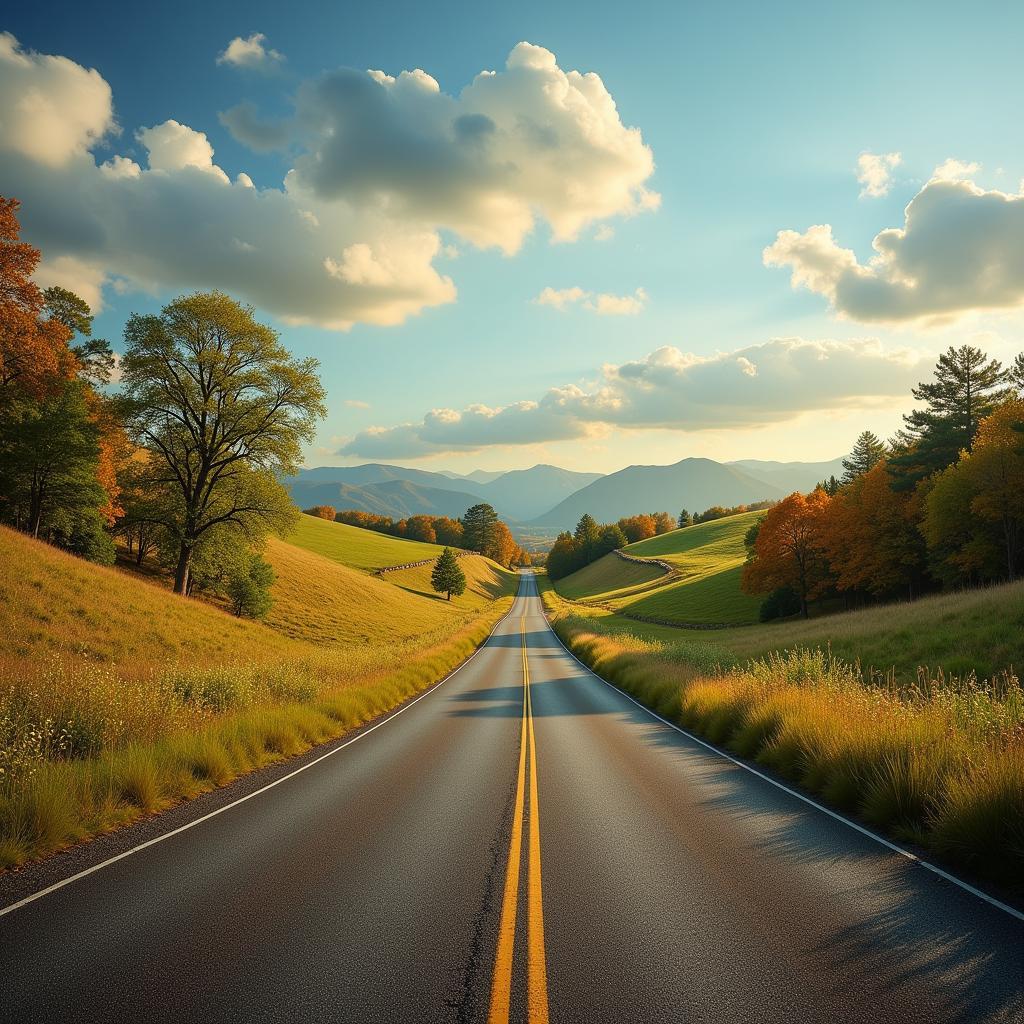 An open road symbolizing the journey of love