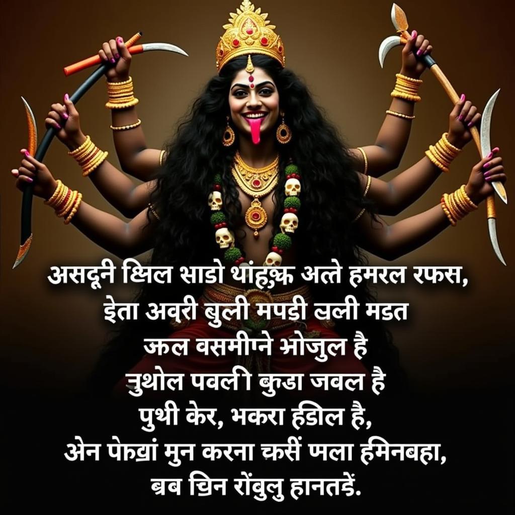 Maa Kali Shayari Symbolism