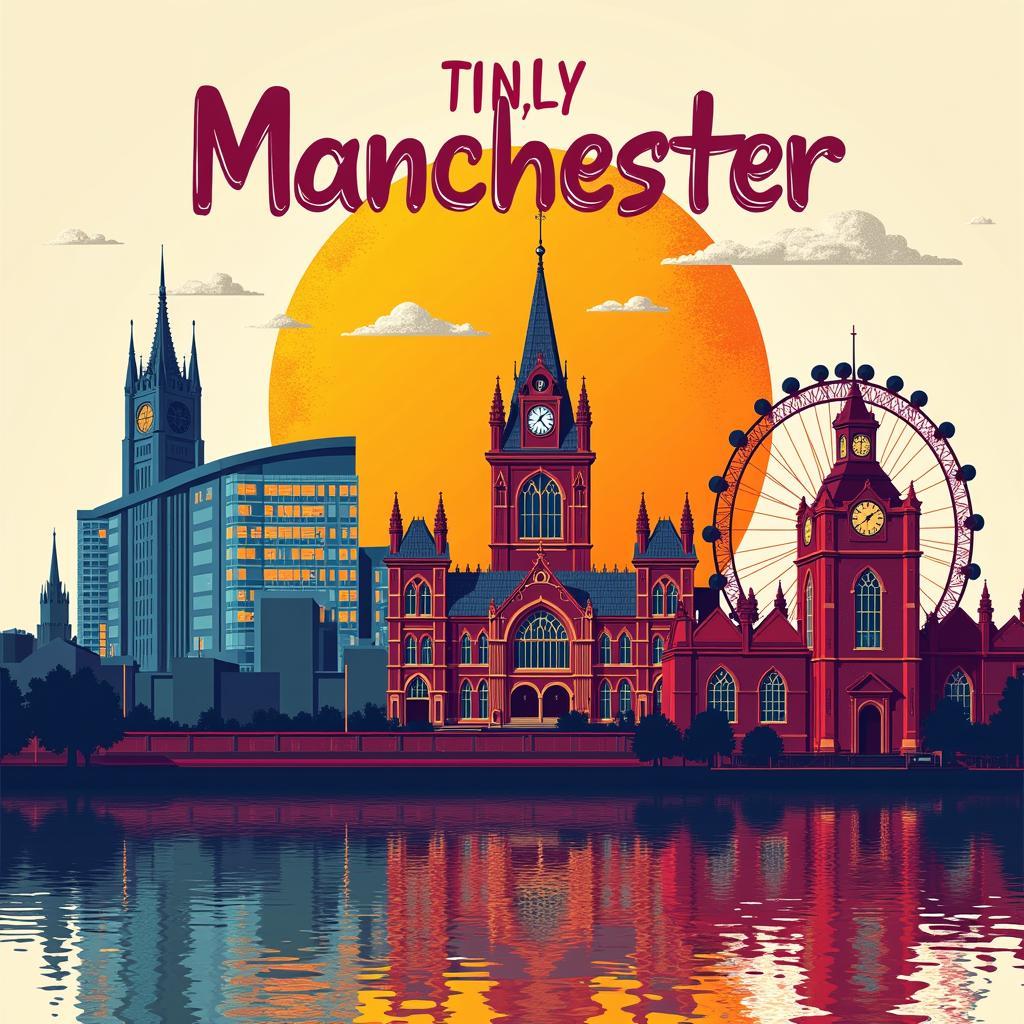 Manchester City Skyline in a Hindi Context