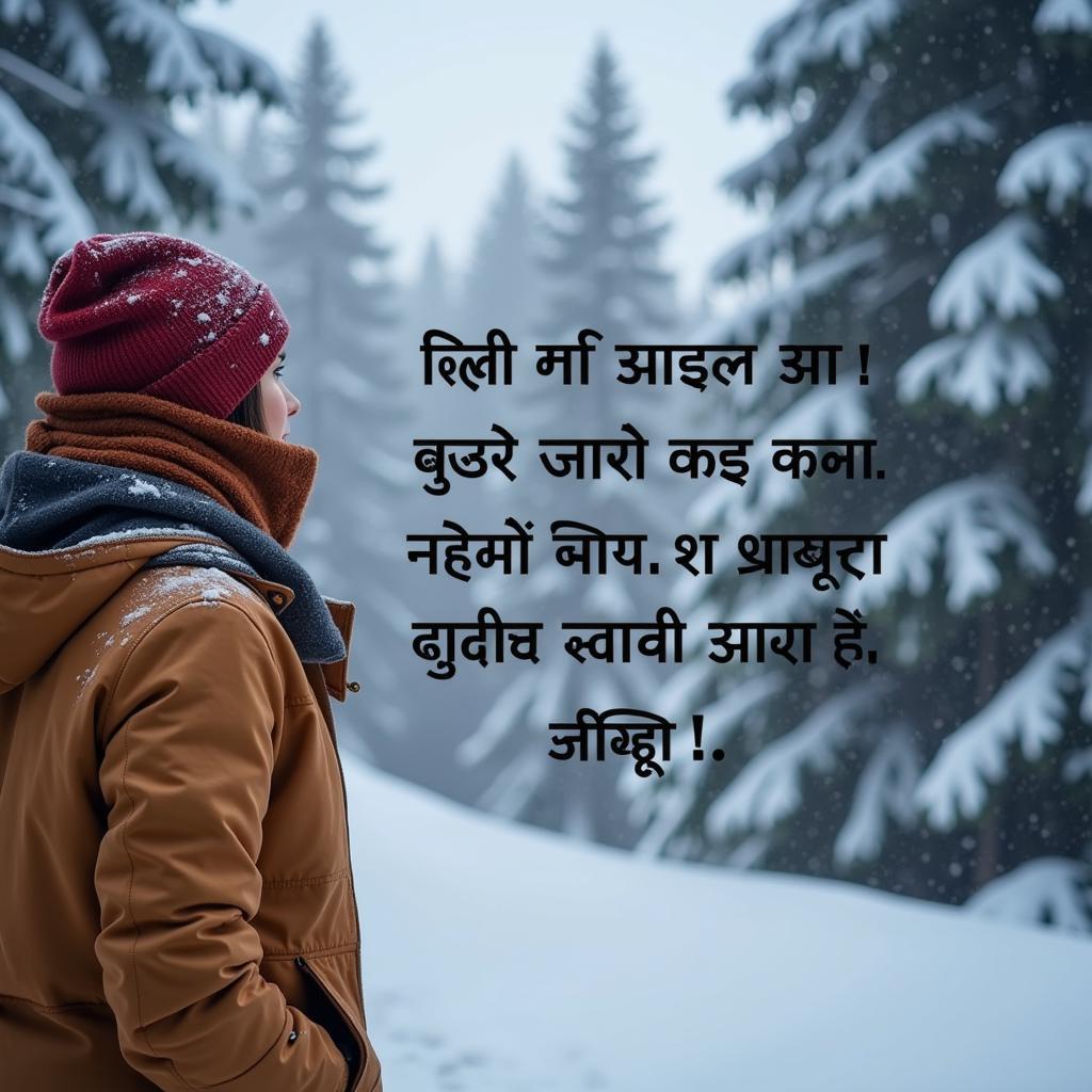 Winter-themed Mausam Shayari