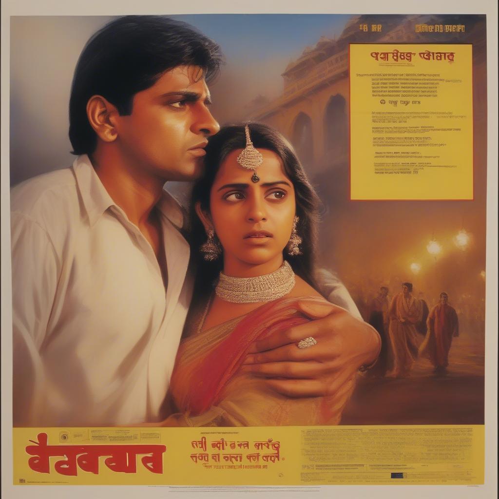 A movie poster depicting a brother and sister relationship from a Bollywood film