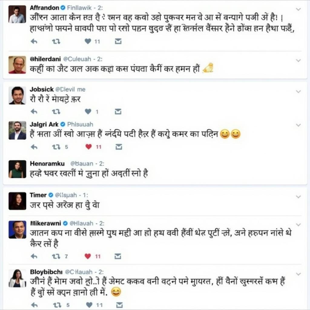 Examples of Hindi Nawabi Status Updates