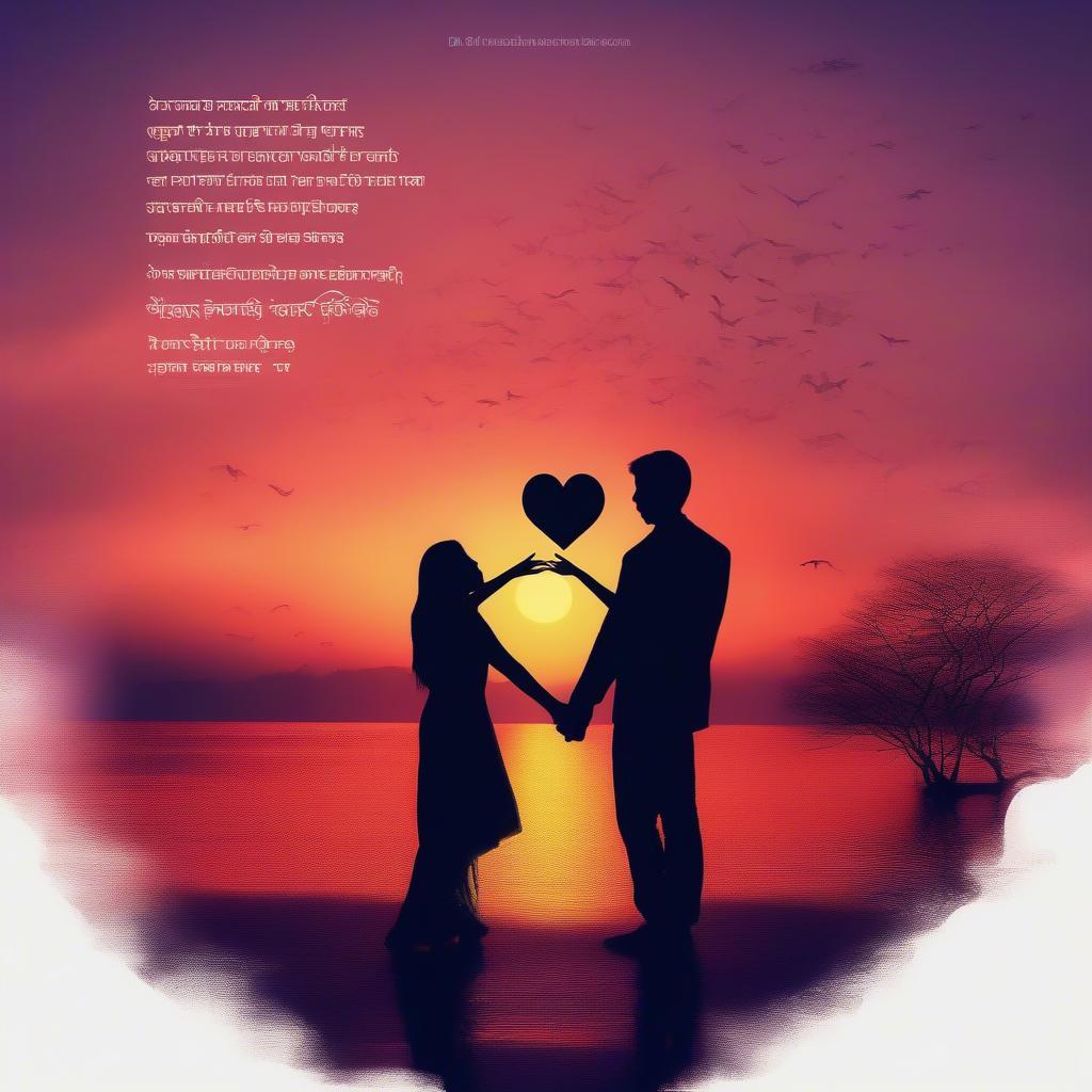 Romantic Couple with Shayari Overlay