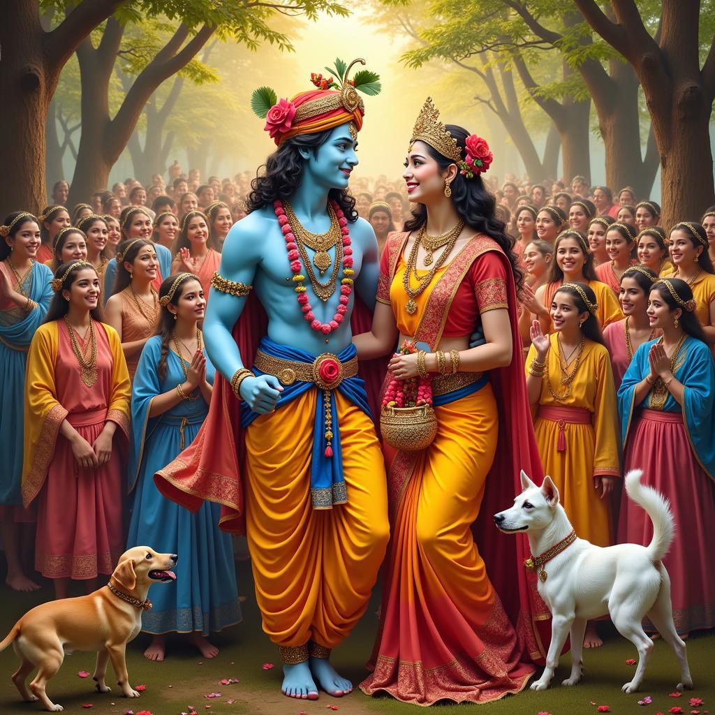 Radha and Krishna's Spiritual Union