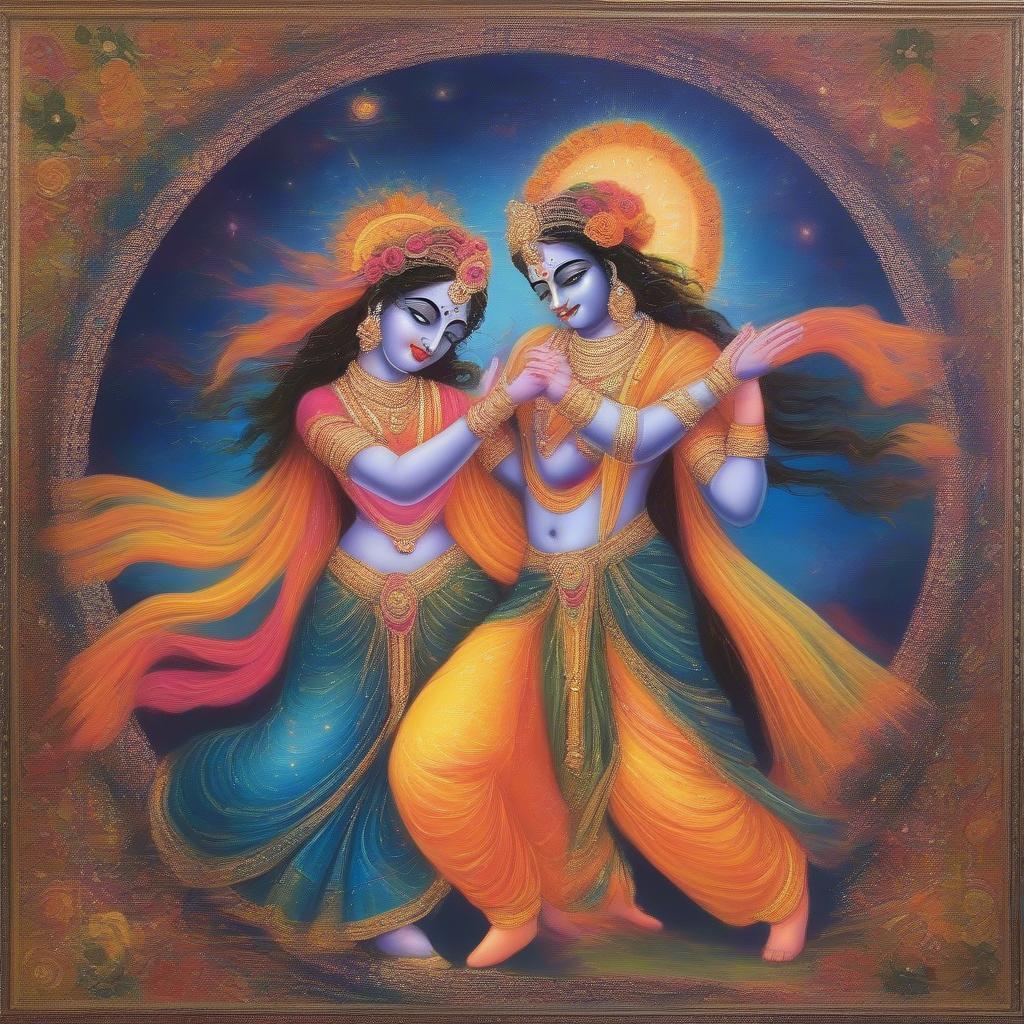 Radha Krishna in Divine Dance