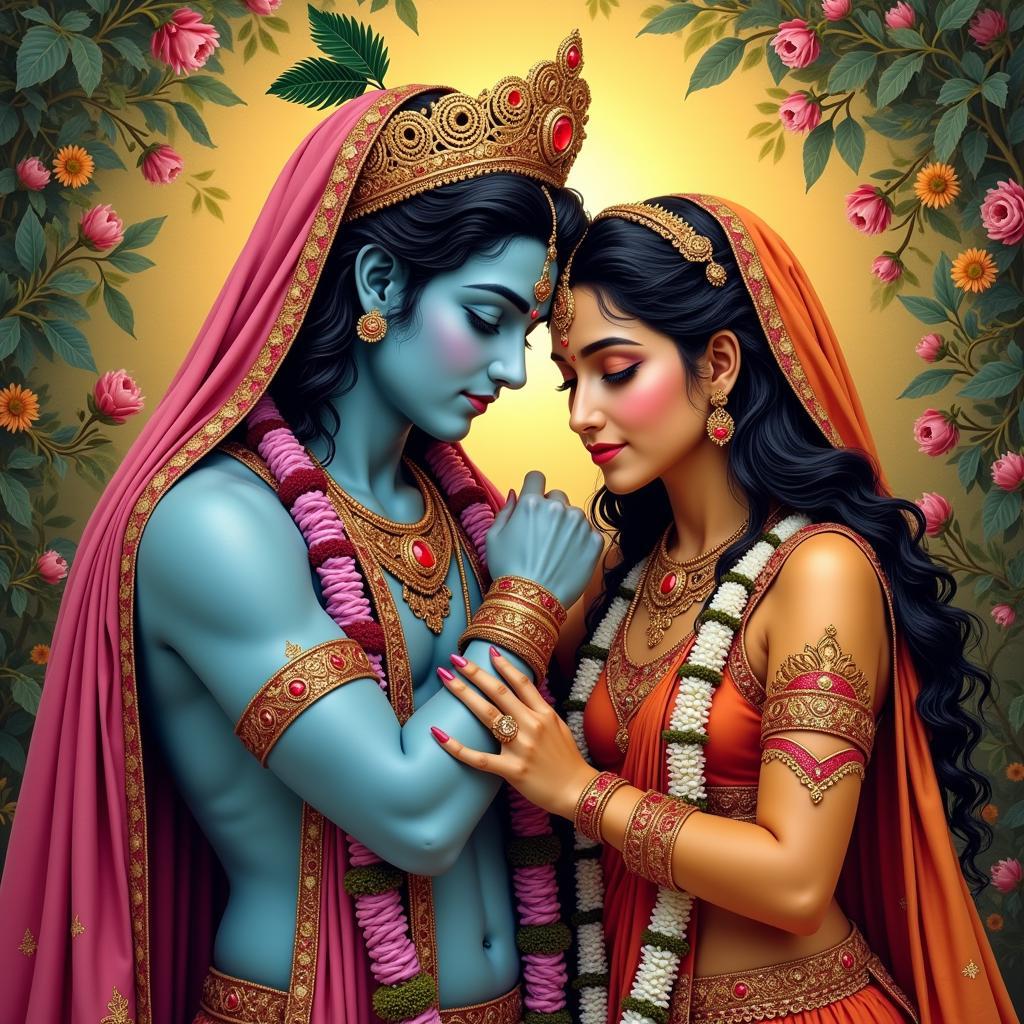 Radha Krishna Divine Love Image