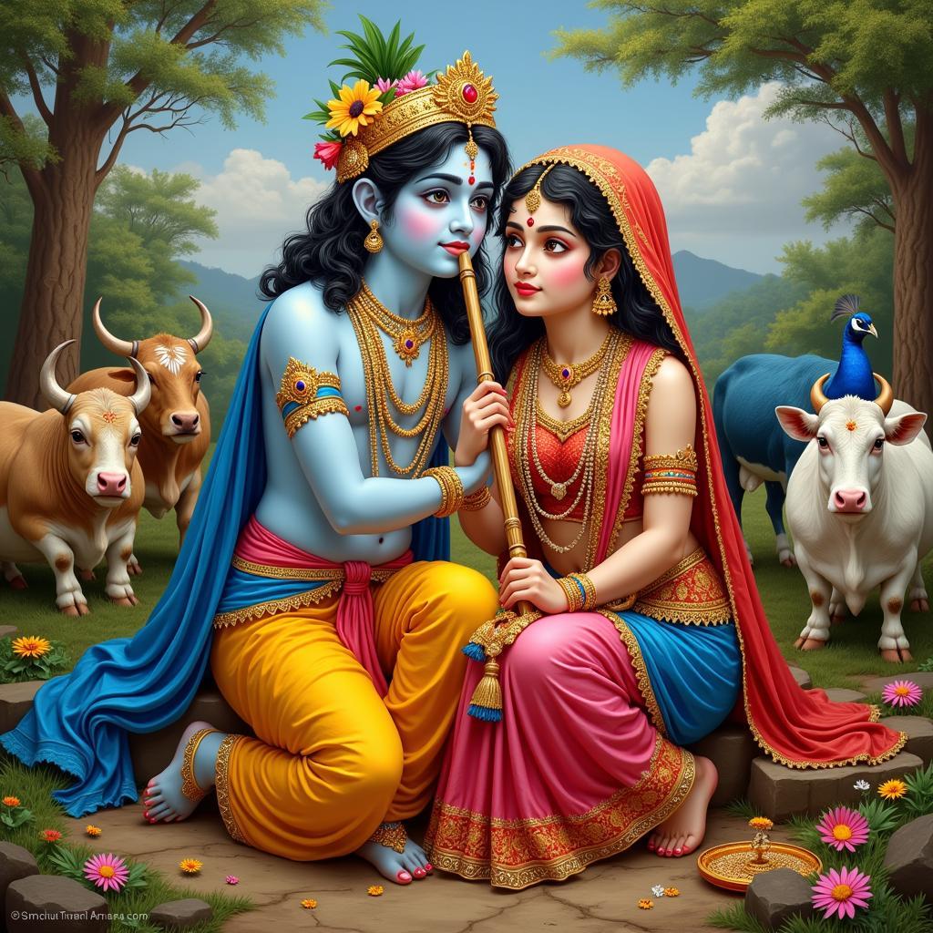 Radha Krishna Painting