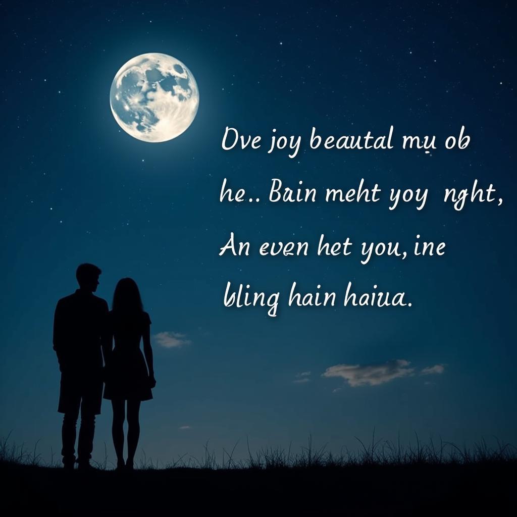 Romantic Hindi Quotes about the Night