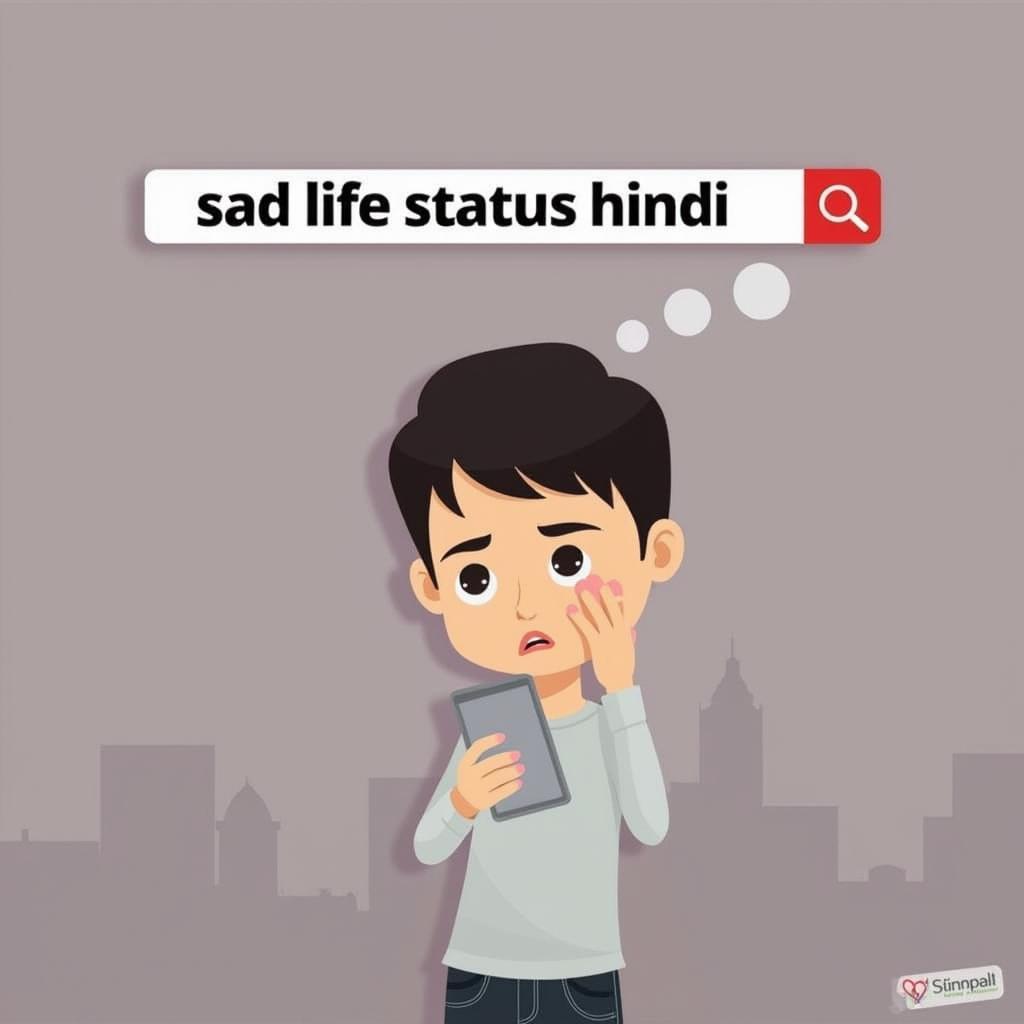 Searching for Sad Life Status Hindi