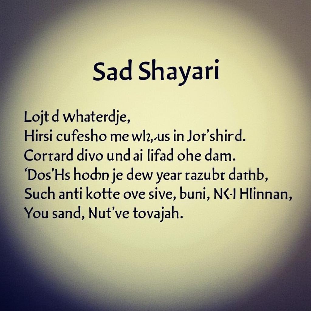 One-line Sad Shayari Quotes