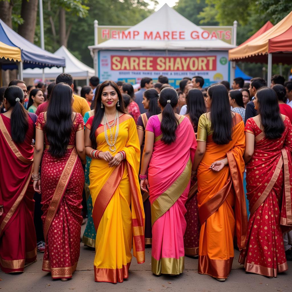 Saree Shayari in a Cultural Celebration