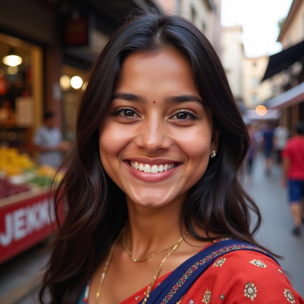 Smiling Indian Woman