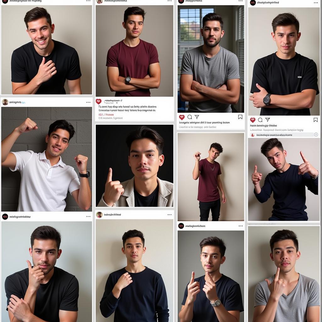 Examples of "attitude boy" posts on social media platforms