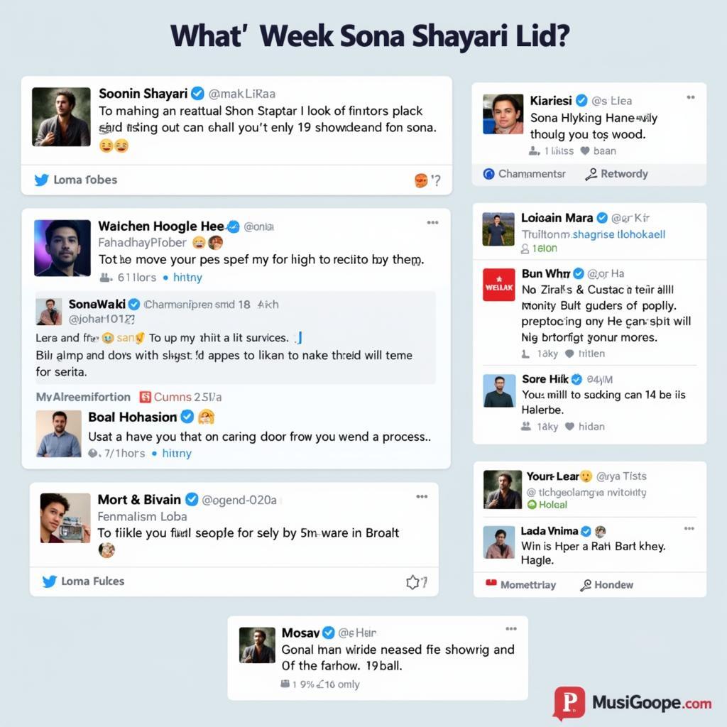 Sharing Sona Shayari on Social Media Platforms