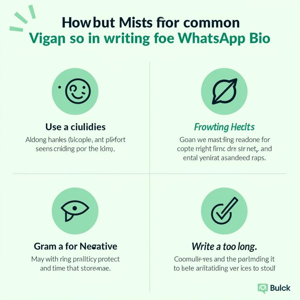 Common Mistakes to Avoid in Your WhatsApp Bio