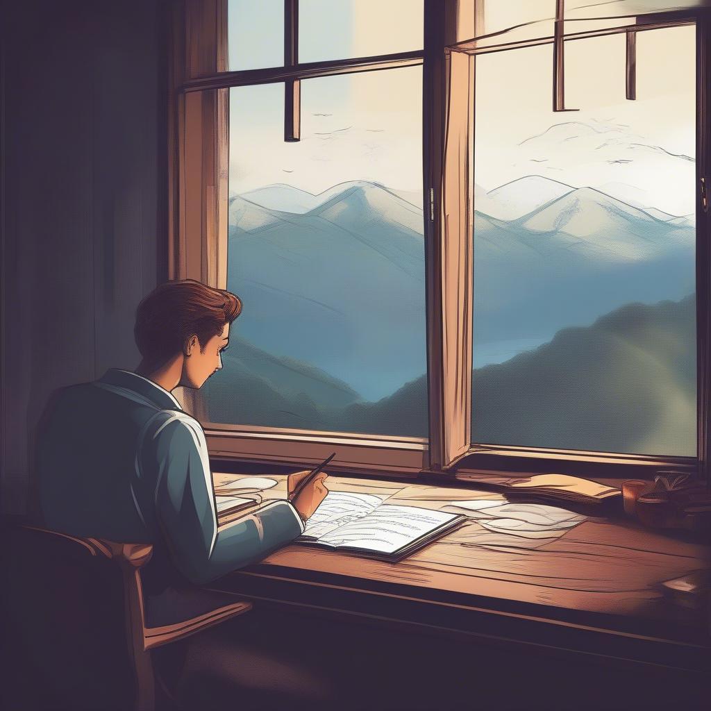 Finding Inspiration for Do Line Shayri: A Writer Gazing Out a Window