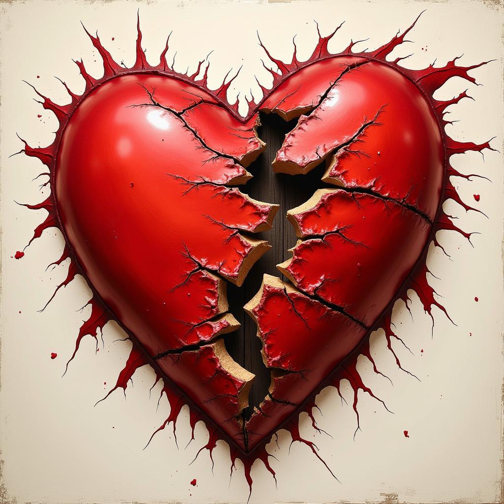 A shattered heart