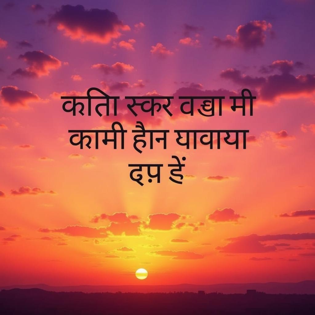 Sunset Aasman Shayari