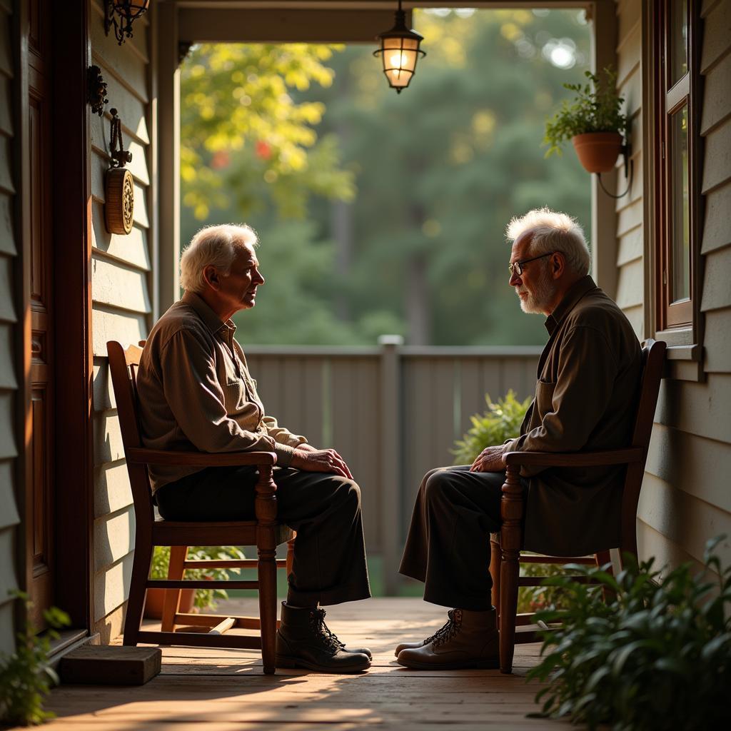 Elderly Couple at Home