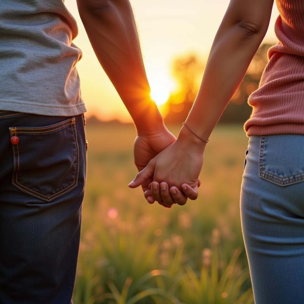 A couple holding hands, symbolizing love, intimacy and apnepan.