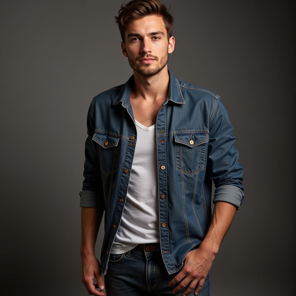 Confident young man posing for a photo, showcasing his attitude.