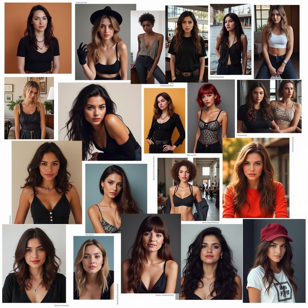 Examples of badmash status photos, showing diverse styles, poses, and settings, ranging from classic rebellious looks to modern interpretations.