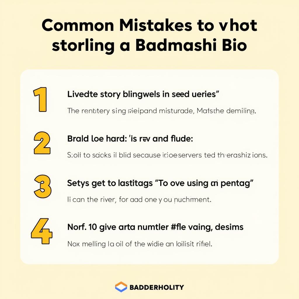 Common Mistakes in Badmashi Bios